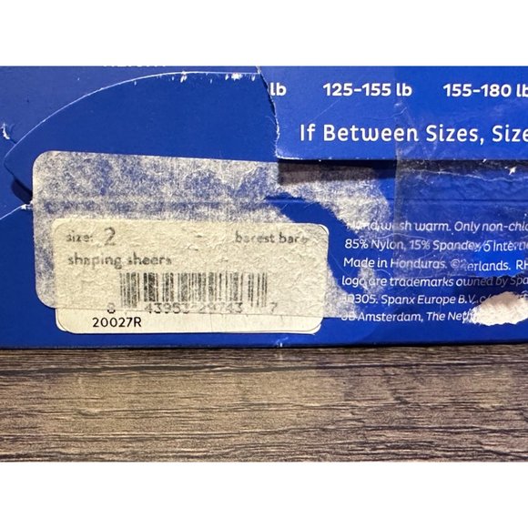 Red Hot by SPANX Shaping  Sheer Pantyhose Size 2 Barest Bare Nude Tan 20027R - Picture 4 of 4